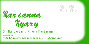 marianna nyary business card