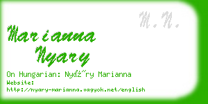 marianna nyary business card